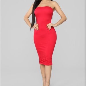 NWT Fashion Nova Anna Dress - Red